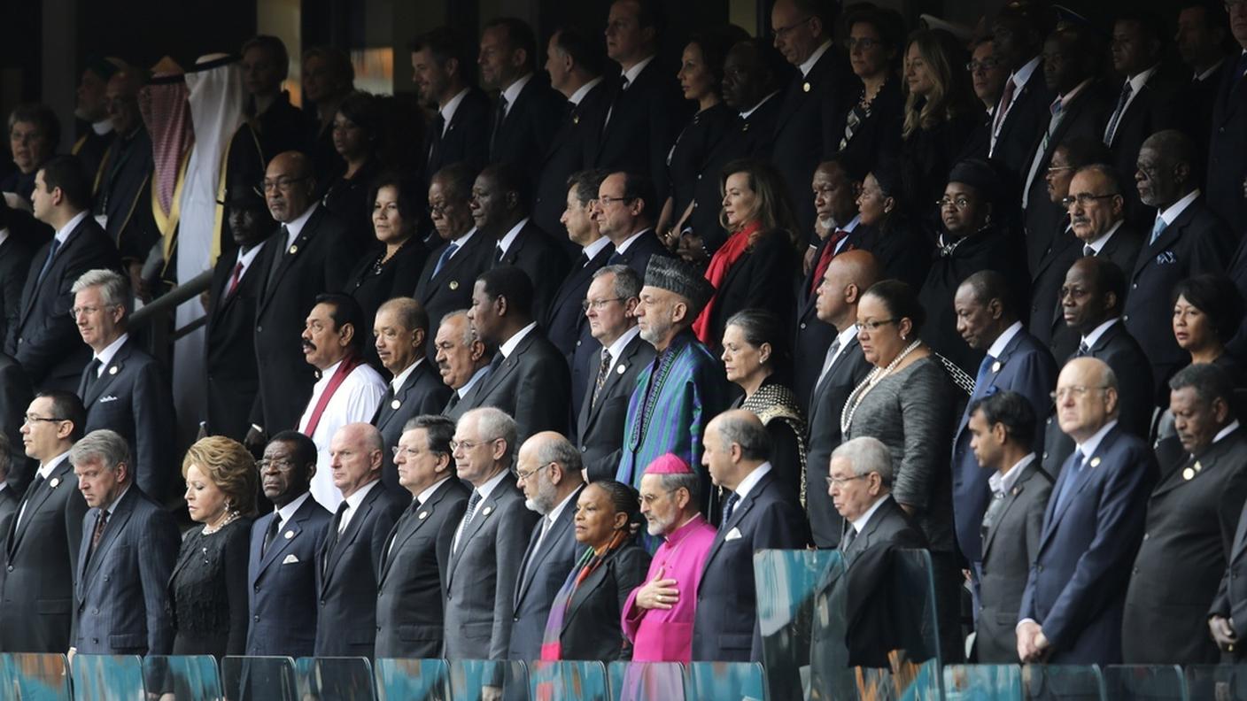 I potenti del pianeta si sono recati in Sudafrica per commemorare "Madiba"
