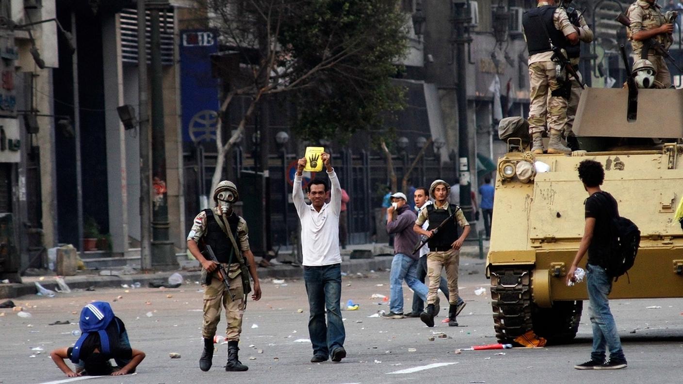 Gli scontri di domenica al Cairo