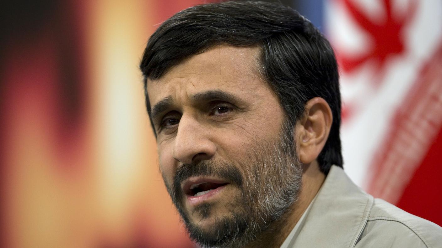 Il presidente iraniano Ahmadinejad