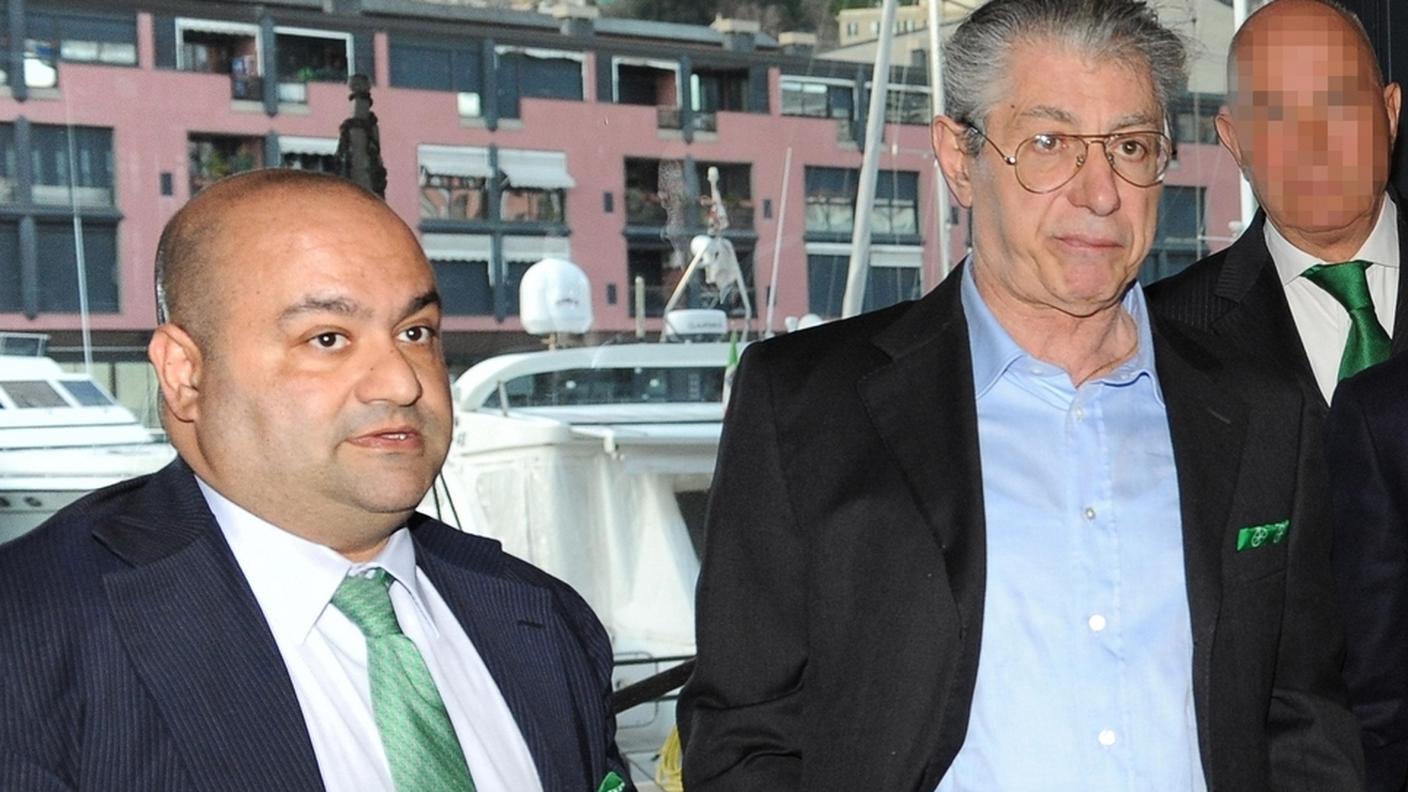 Francesco Belsito e Umberto Bossi