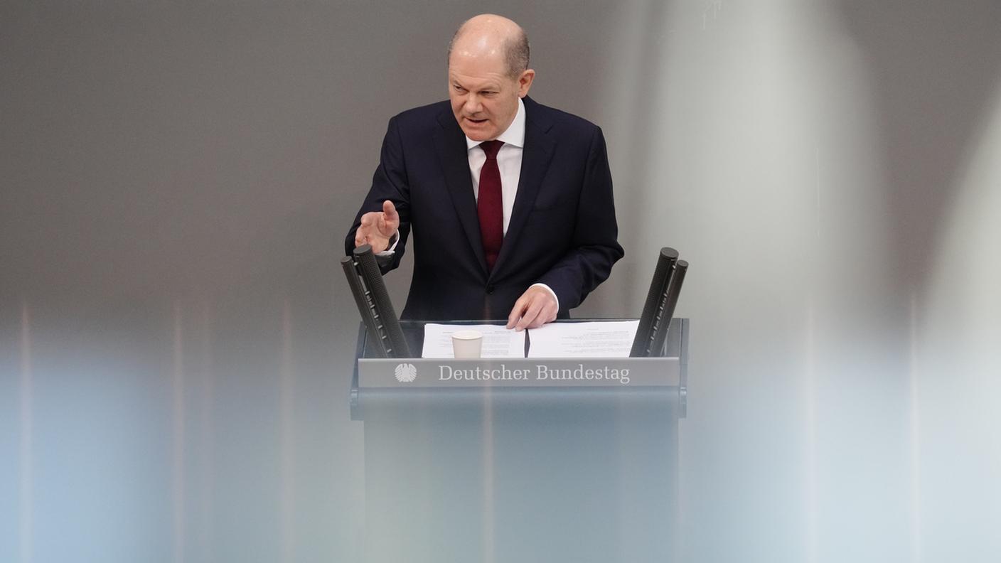 Olaf Scholz in Parlamento