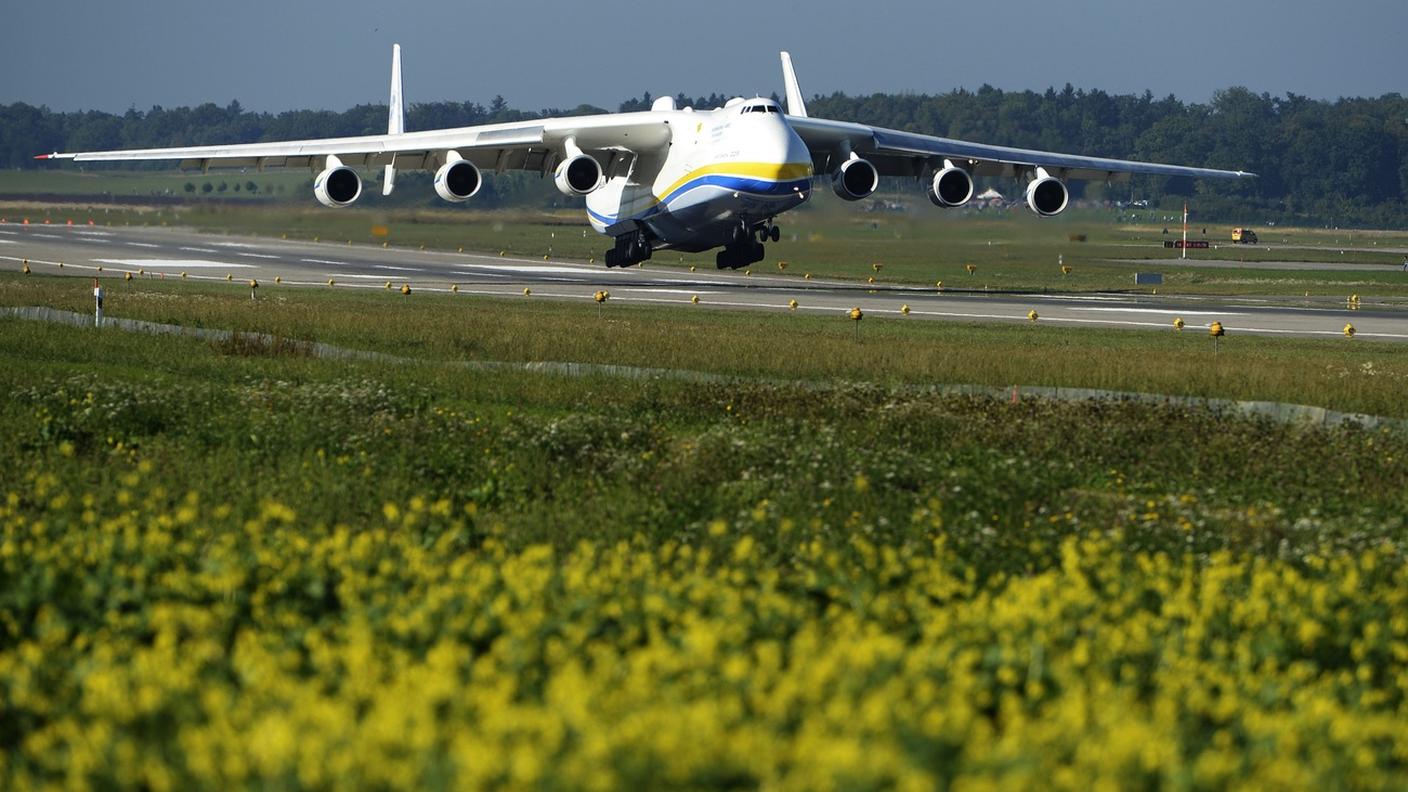 L'Antonov AN-225 ripreso a Zurigo nel 2013.