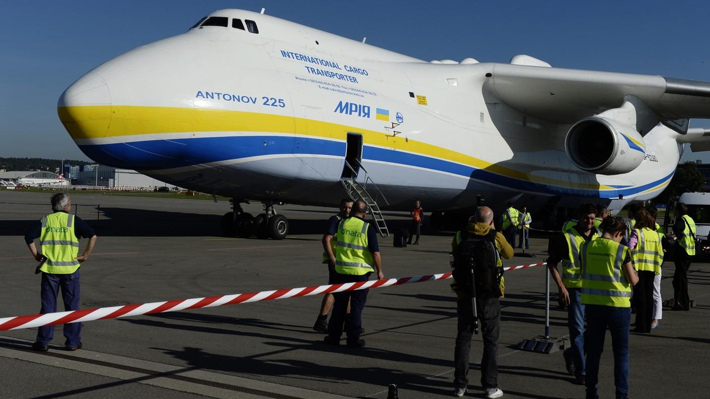 L'Antonov AN-225 ripreso a Zurigo nel 2013.
