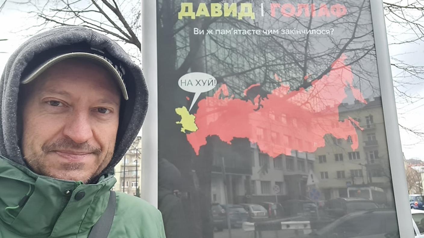 Un'immagine scattata durante i giorni di lavoro in Ucraina
