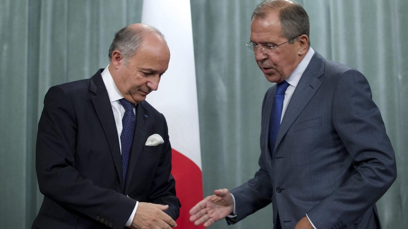 Fabius e Lavrov nell'incontro di martedì a Mosca