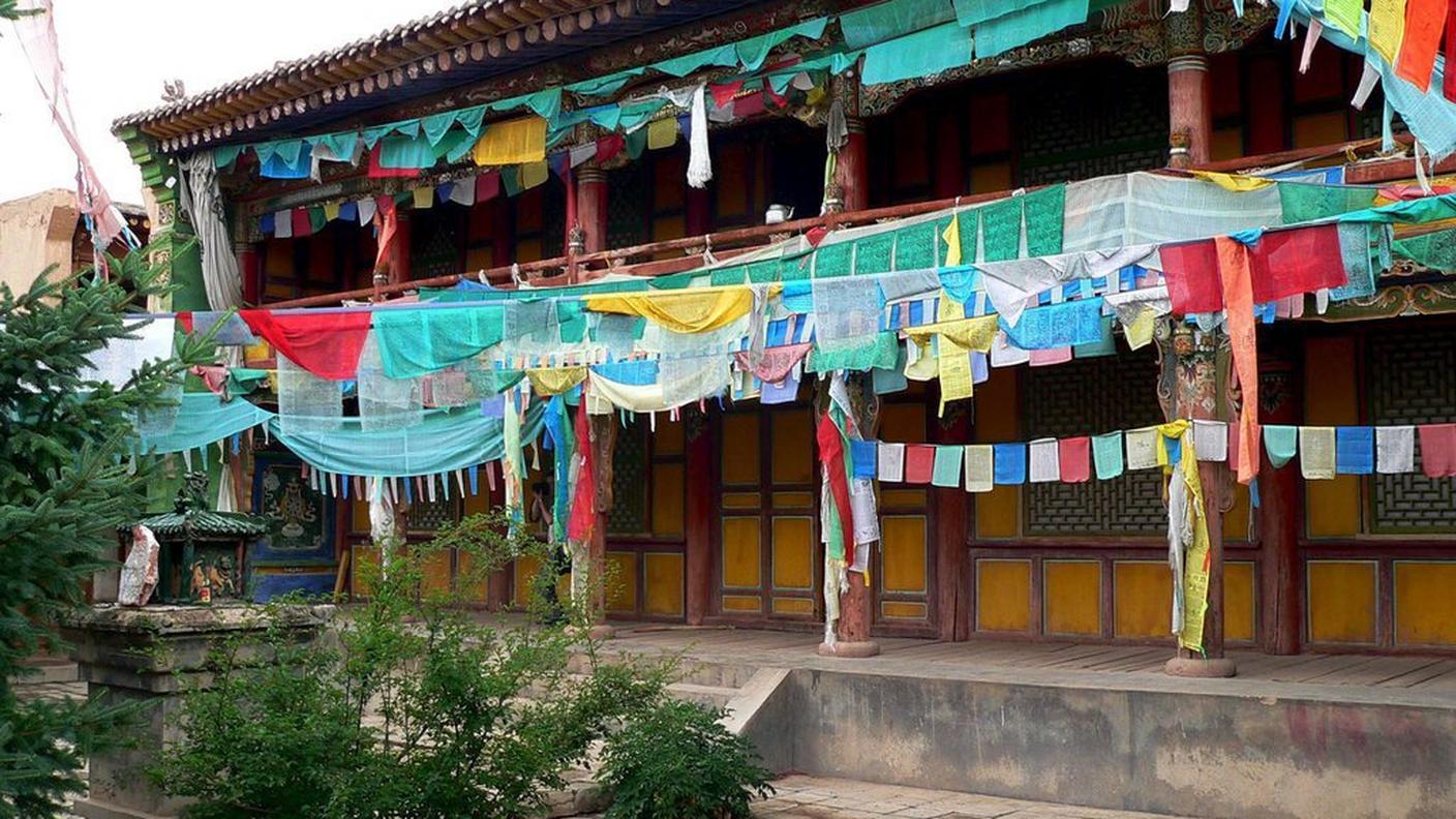 La casa del Dalai Lama in una foto d'archivio prima dei lavori