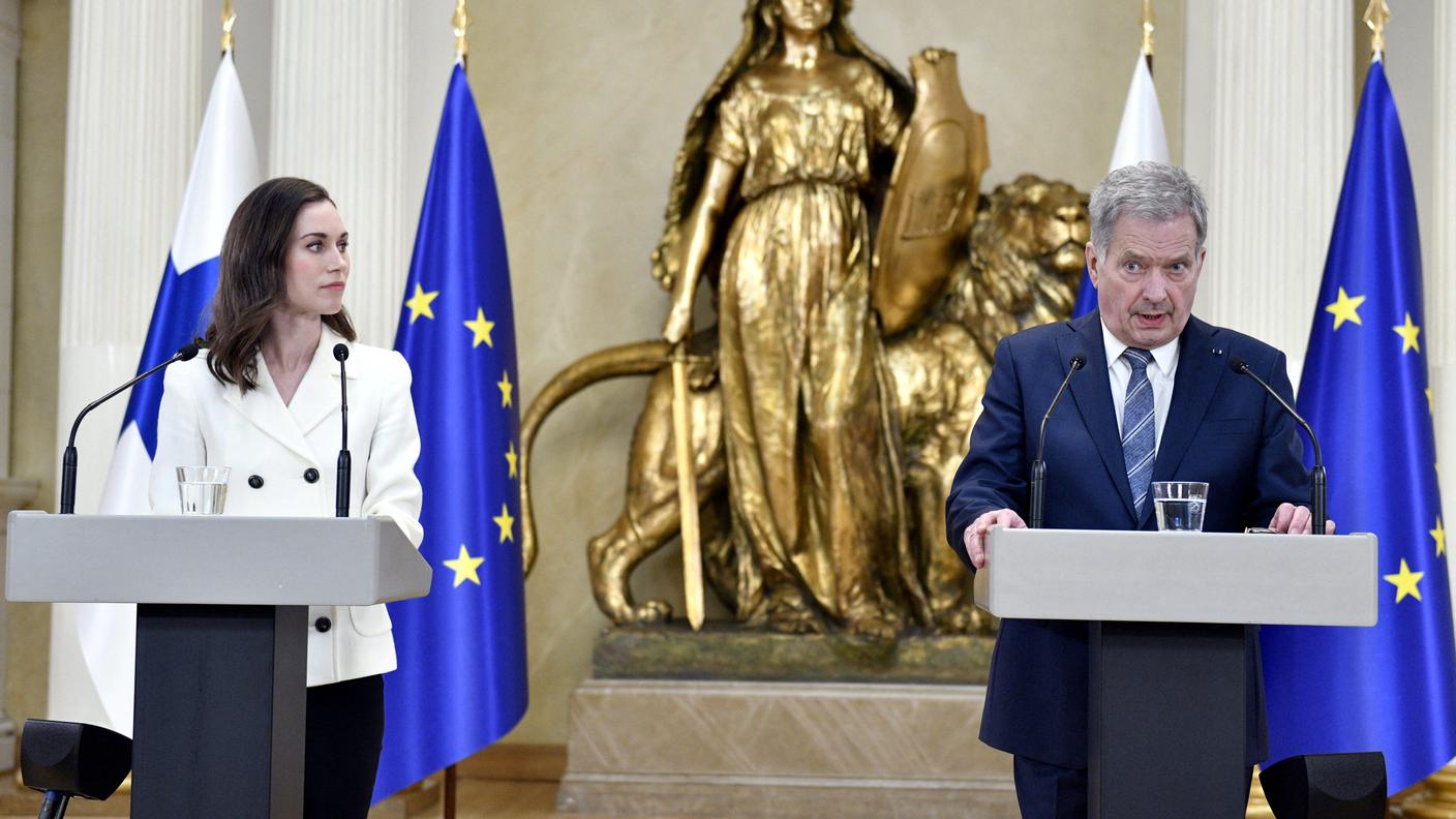 La premier Sanna Marin e il presidente Sauli Niinisto