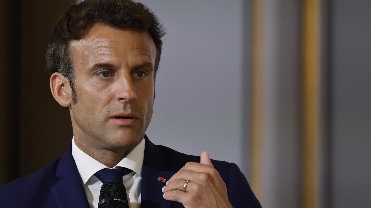 Il presidente, rieletto, Emmanuel Macron