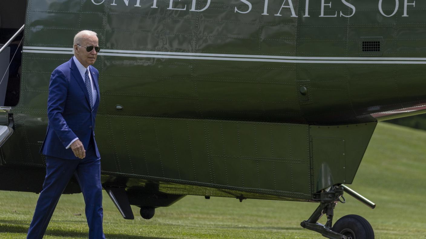 Joe Biden in partenza per il Delaware lo scorso 13 giugno