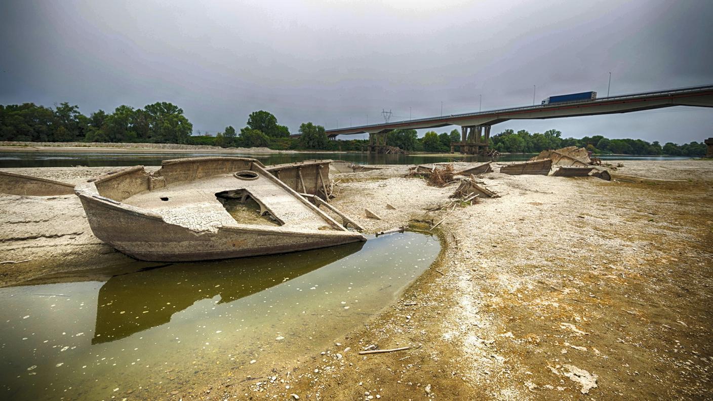 Forte preoccupazione per la situazione del fiume Po
