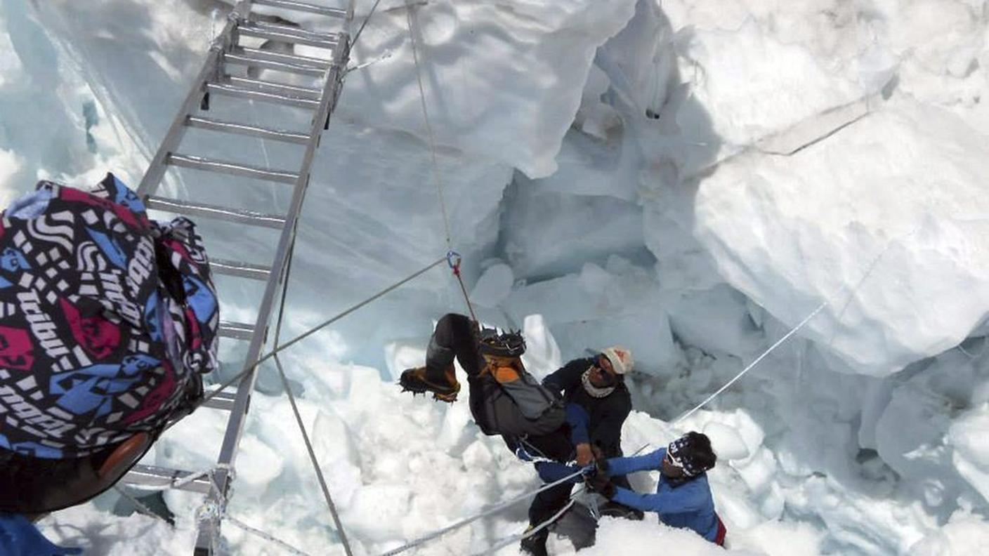 Un'immagine scattata sul luogo dell'incidente