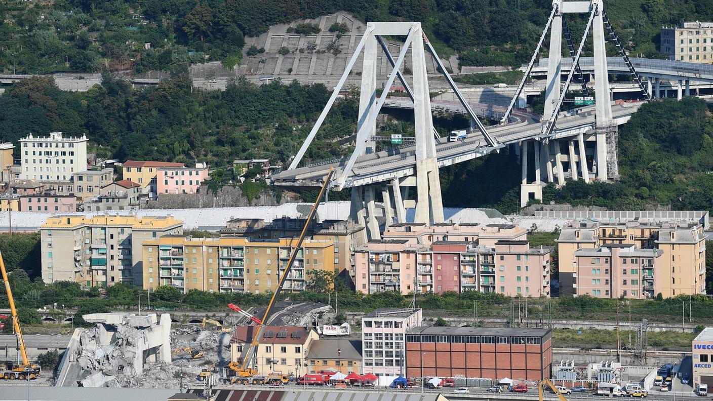 Il ponte "interrotto" tragicamente il 14 agosto 2018