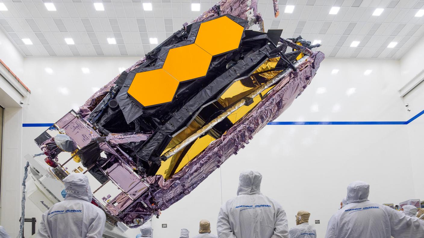 Il telescopio spaziale James Webb pronto per il lancio.