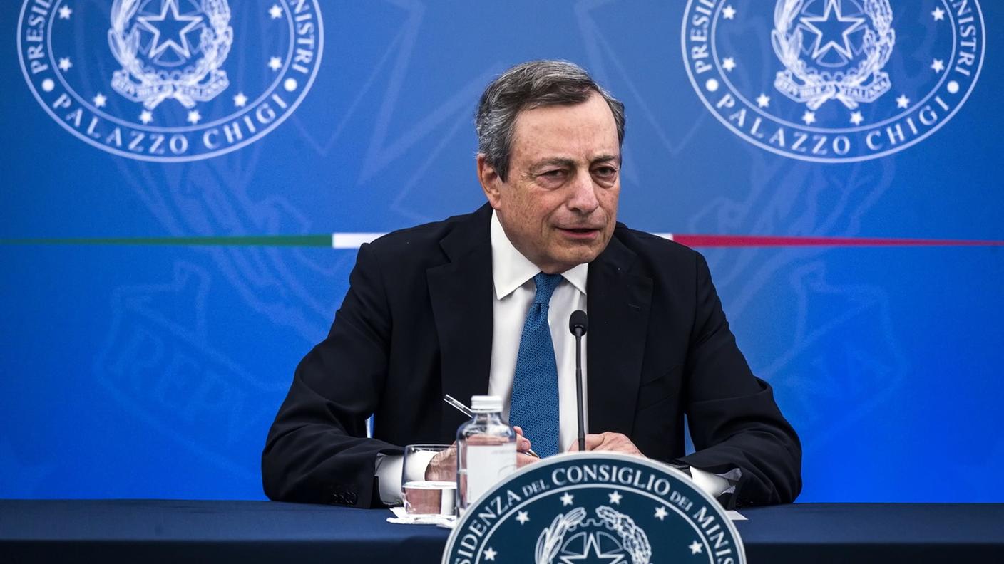 Il premier Mario Draghi