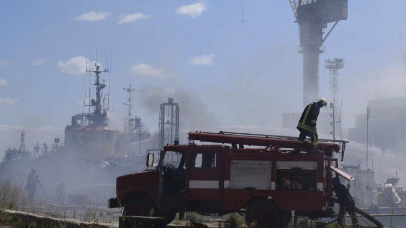 Altri missili sulla città portale del sud dell'Ucraina