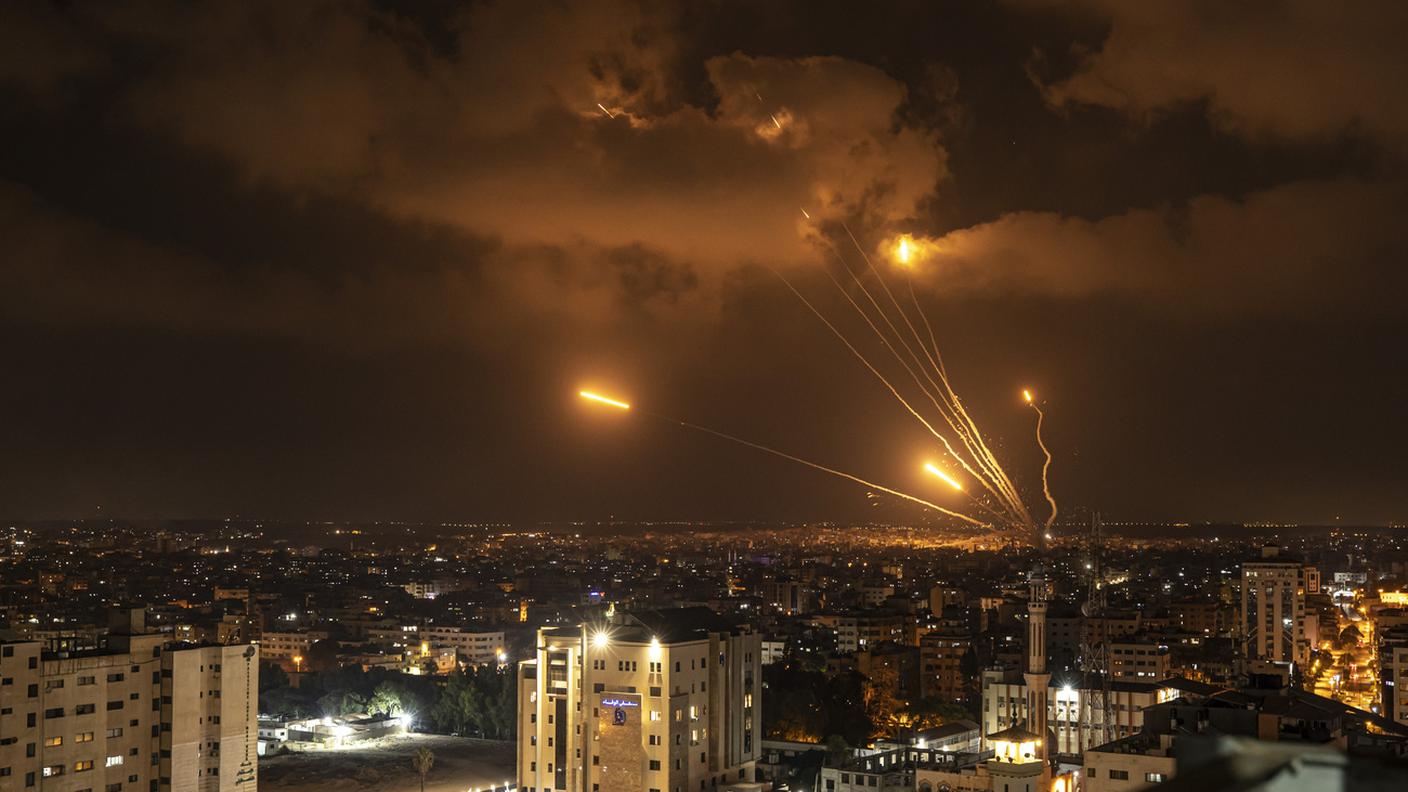 Lanci missilistici da Gaza verso Israele