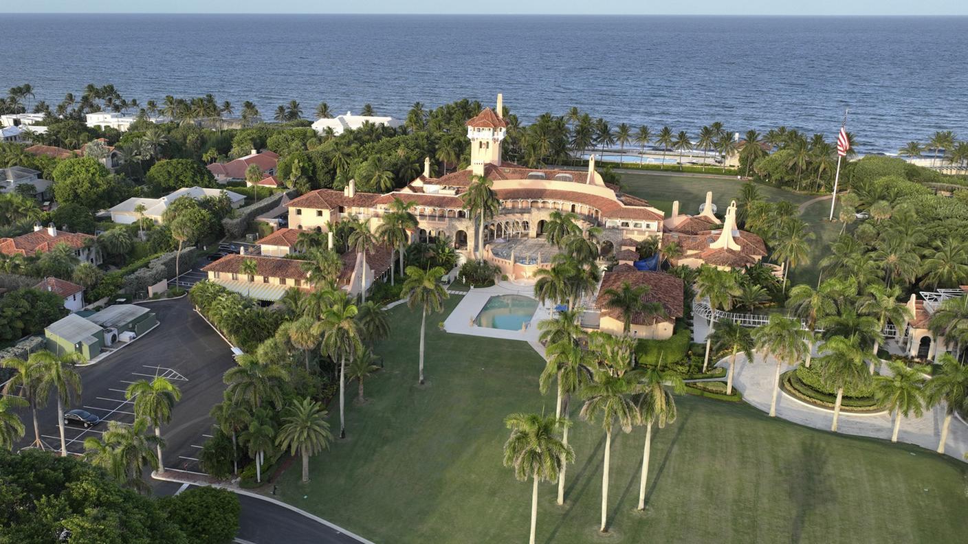 La residenza dell'ex presidente USA Donald Trump