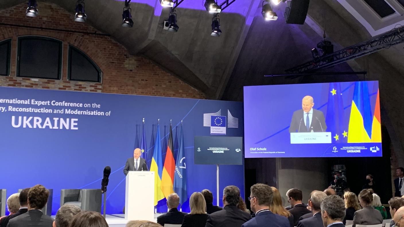 Aperta da Olaf Scholz, martedì a Berlino, la Conferenza sulla ricostruzione dell'Ucraina