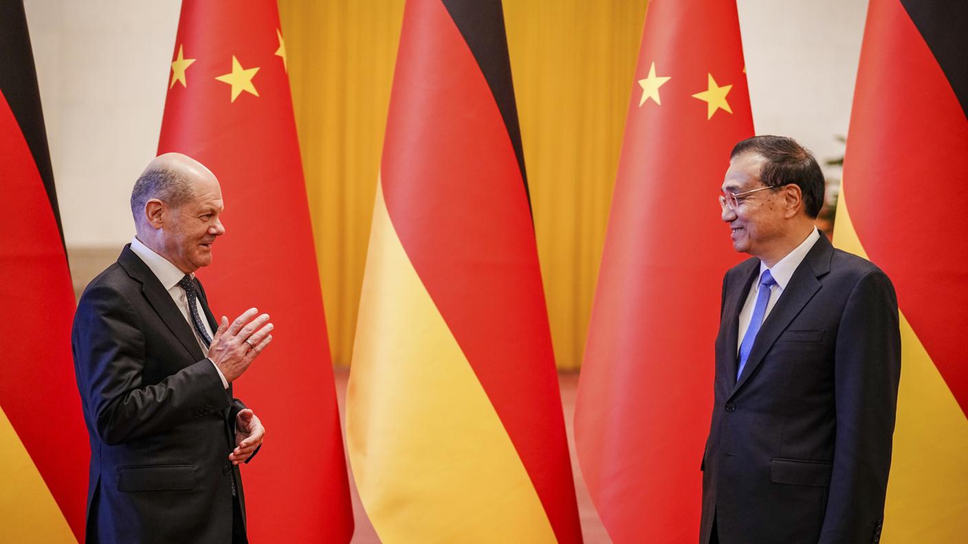 Olaf Scholz a Pechino si è intrattenuto anche col premier Li Keqiang