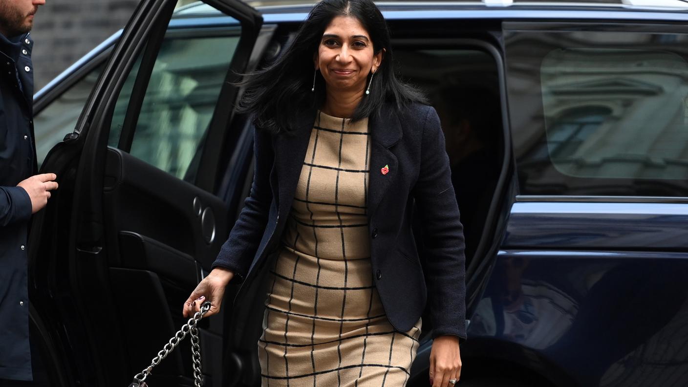 La ministra dell'Interno britannica Suella Braverman