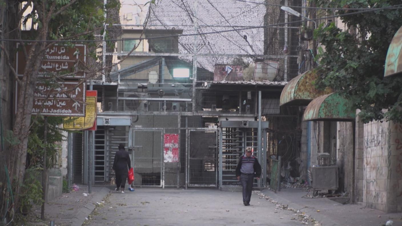 Un checkpoint a Hebron