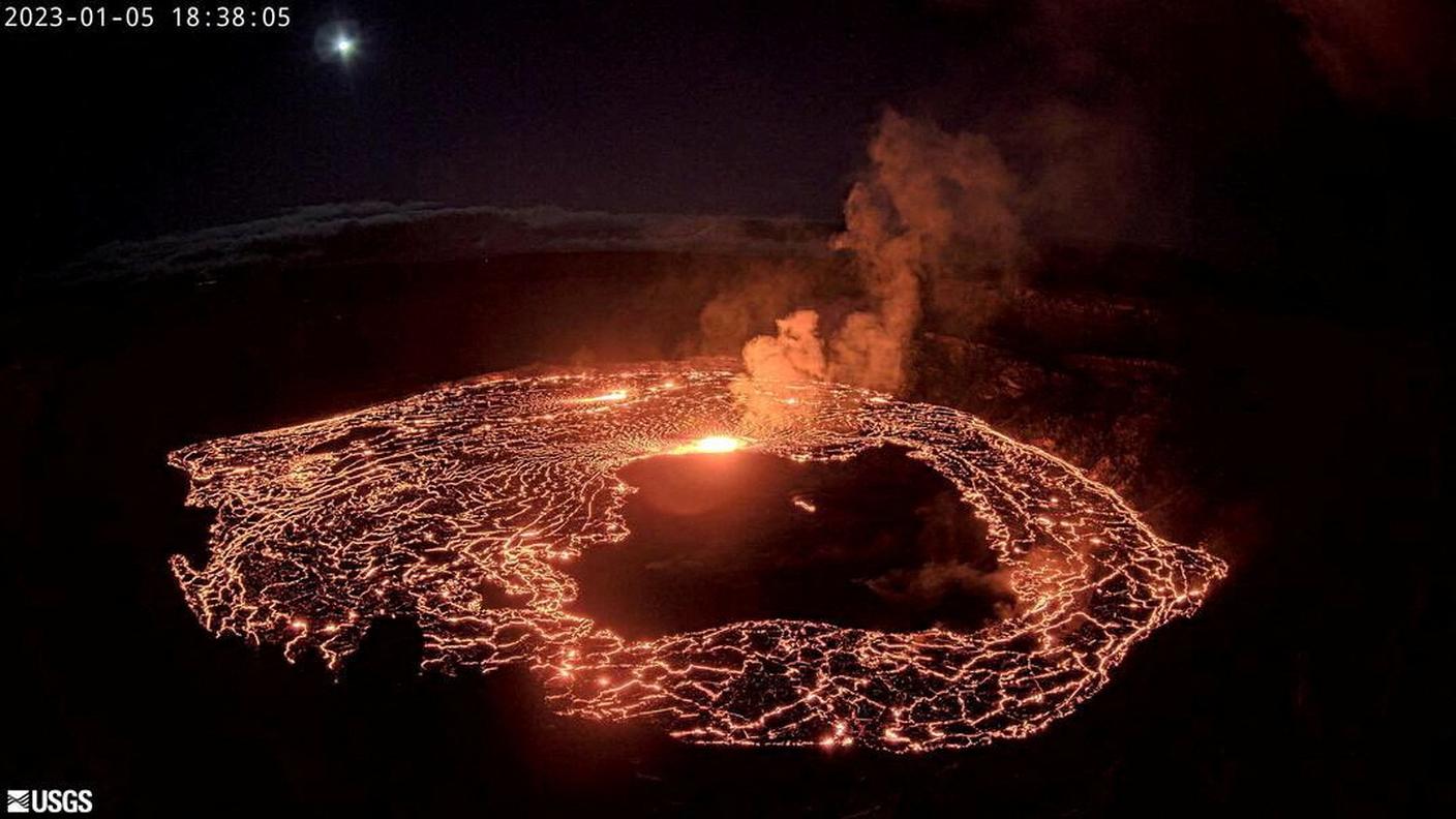 Il vulcano Kilauea è uno fra i più attivi al mondo ed ha ripreso a eruttare il 5 gennaio.