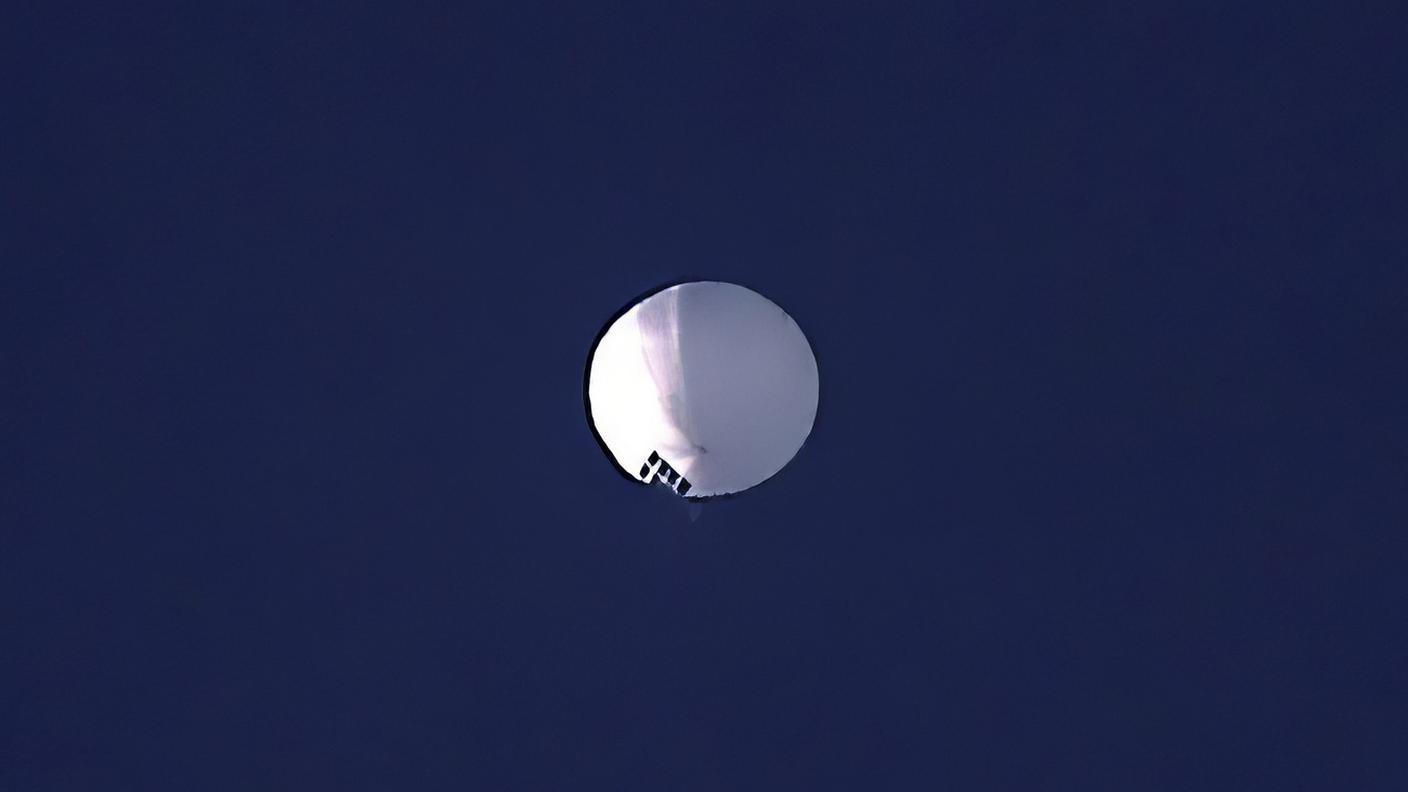 Un'immagine del pallone spia diffusa dal Pentagono