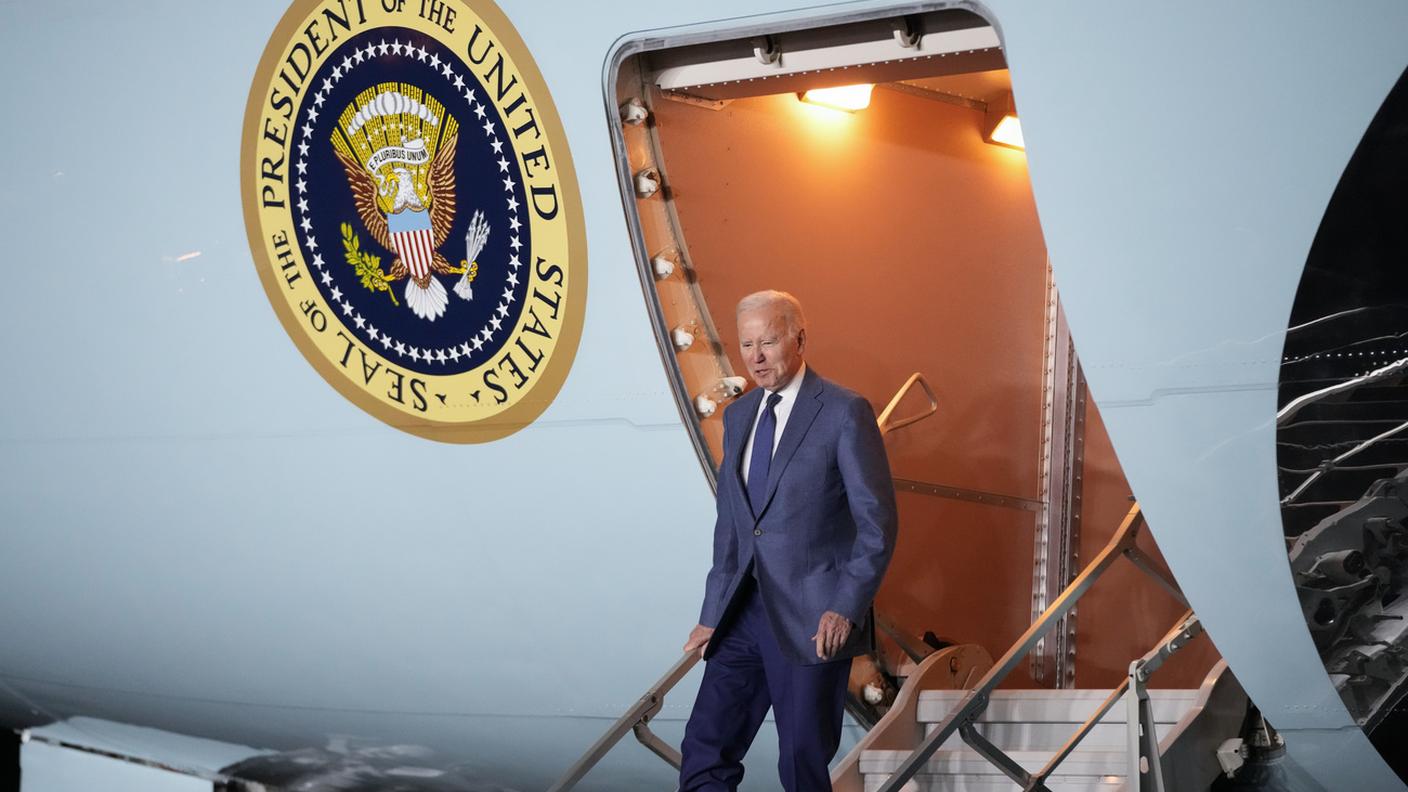 L'arrivo a Belfast del presidente USA Joe Biden
