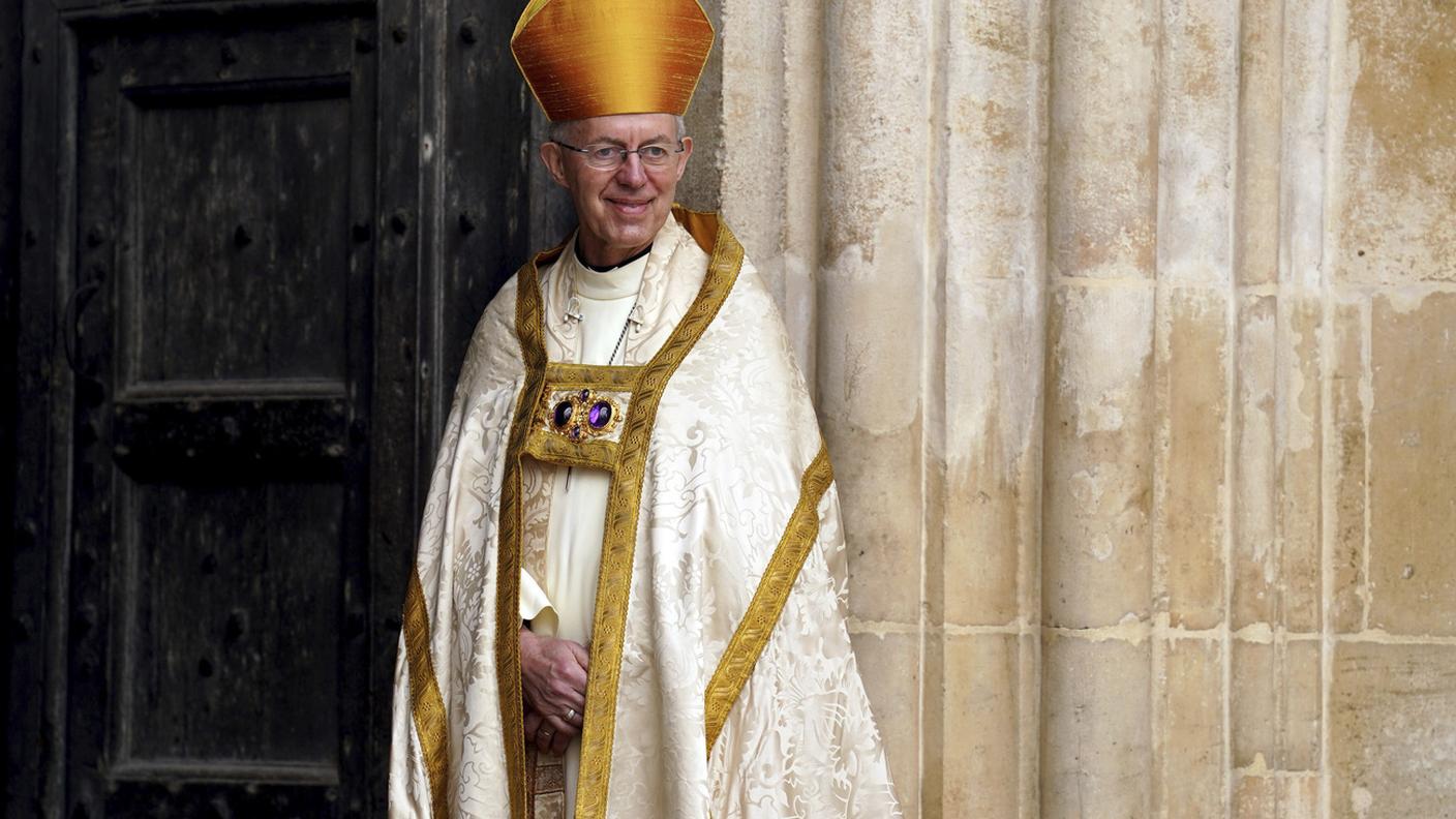 Il celebrante, l'arcivescovo di Canterbury Justin Welby