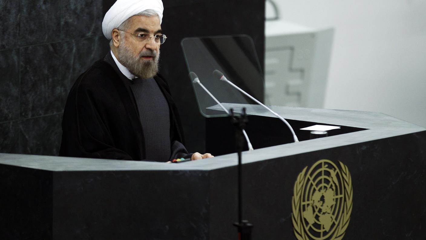 Rohani durante il suo intervento