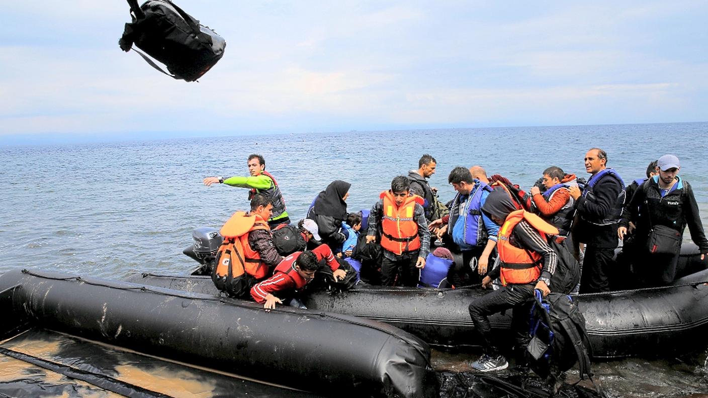 Sbarco di migranti in Grecia