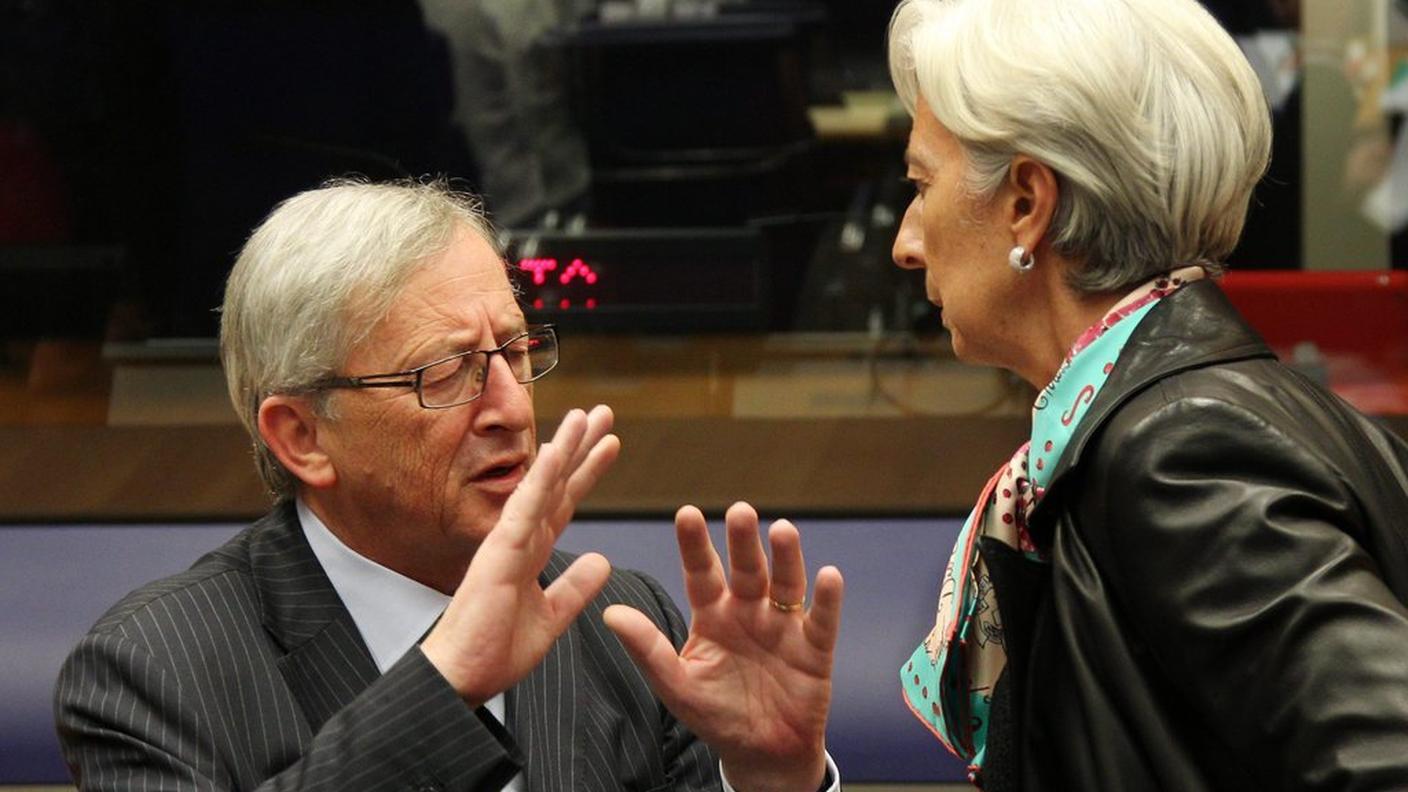 Jean-Claude Juncker e Christine Lagarde in un'immagine d'archivio