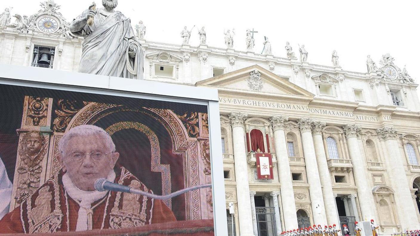 Un momento della messa in San Pietro
