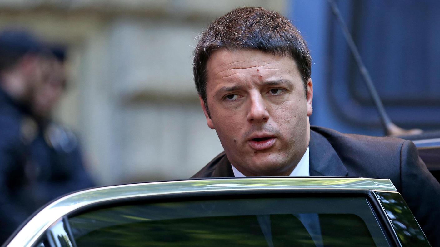 Il presidente del consiglio italiano, Matteo Renzi