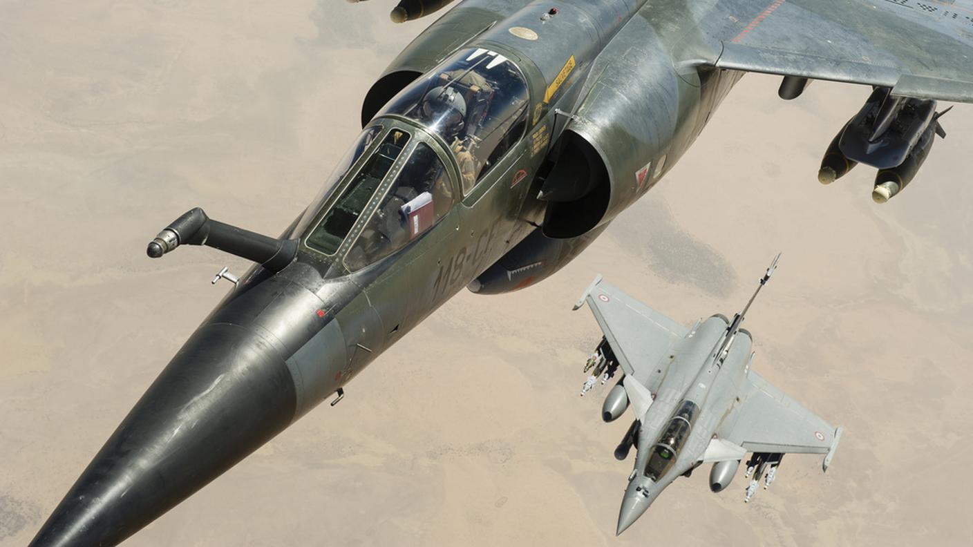 Caccia Rafale in azione