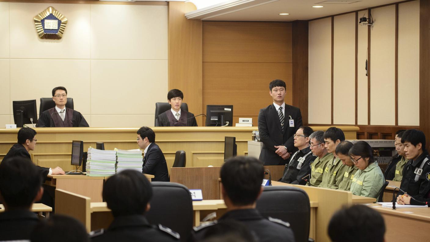 La corte di Gwangju, mentre emette il verdetto