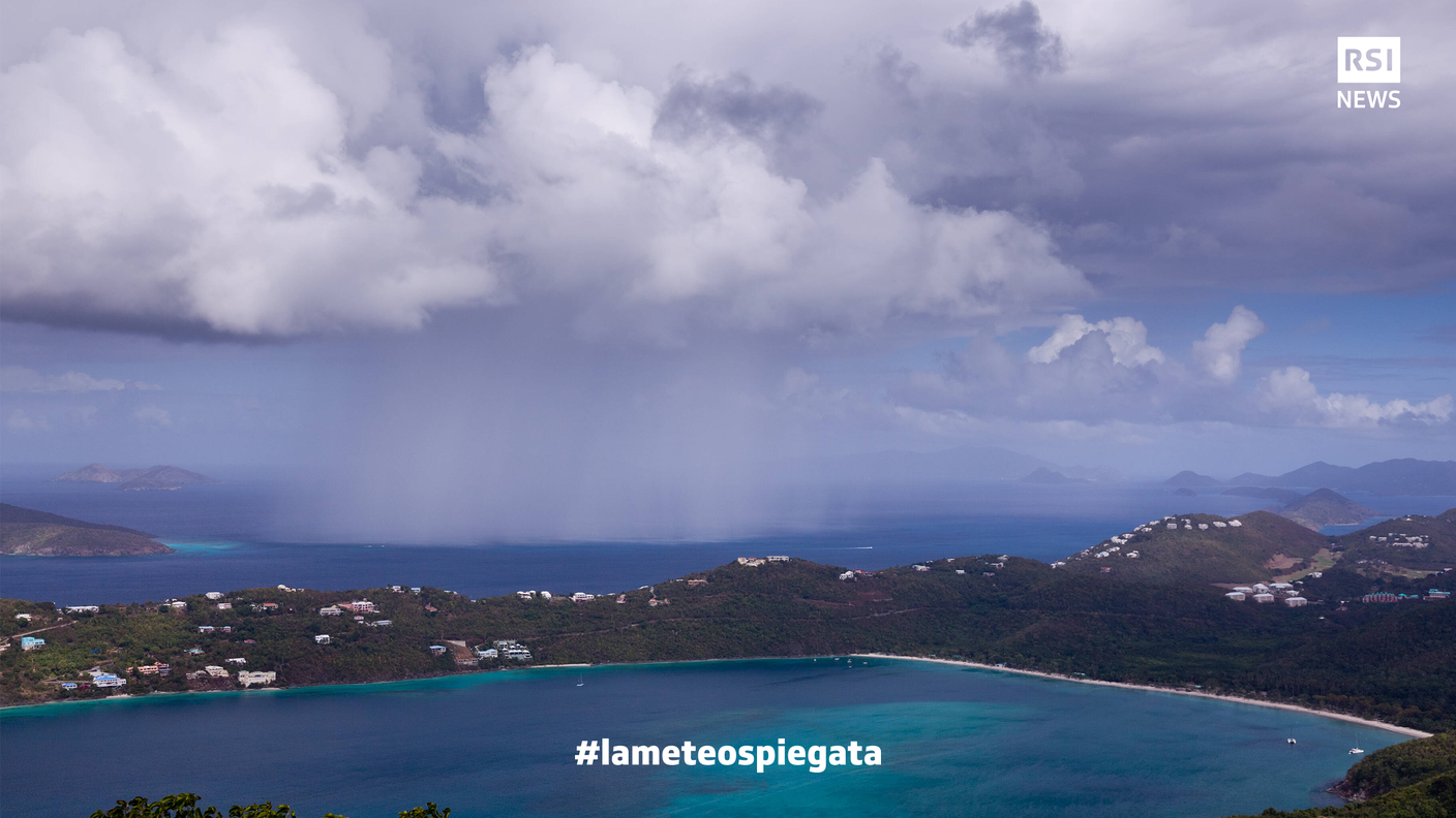 Perché ai tropici piove quasi tutti i giorni, come qui a St. Thomas sulle Isole Vergini americane? La risposta ce la dà la circolazione globale atmosferica