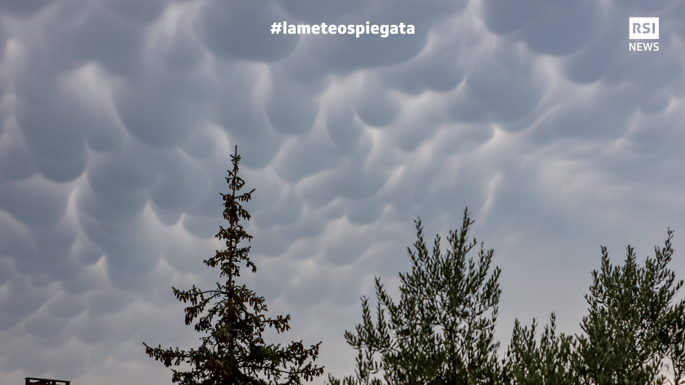 Nuvole Mammatus nei cieli della Croazia