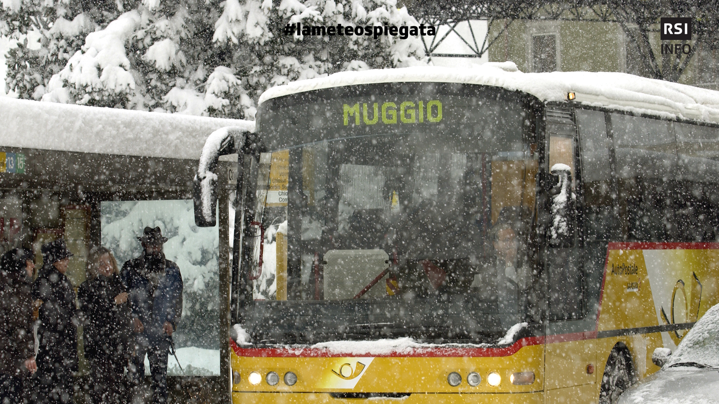 Nel 2006, anche grazie a una configurazione da rientro da est, ci furono nevicate record sul Sottoceneri