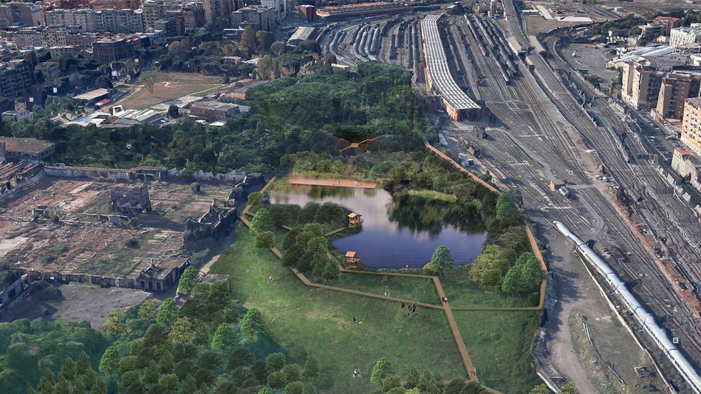 Un progetto per creare un'area parco attorno al lago, in piena area metropolitana