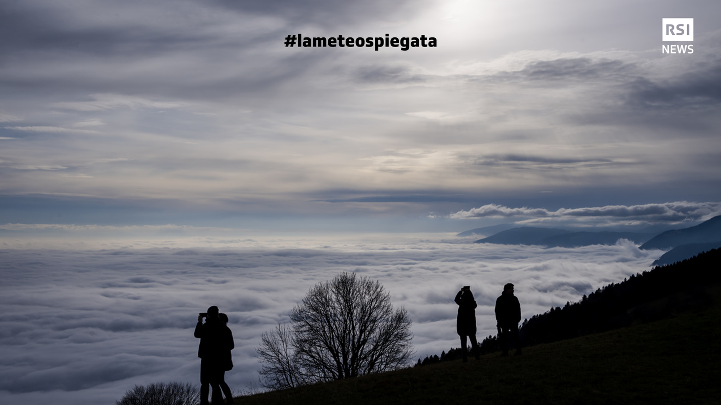 Quando è possibilie sfuggire alla nebbia salendo di quota (senza essere alpinisti), si parla di nebbia alta 