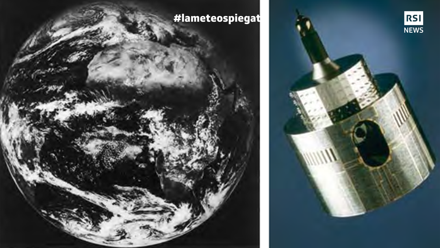 La prima immagine fornita dal satellite di prima generazione Meteosat 1 il 9 dicembre 1977