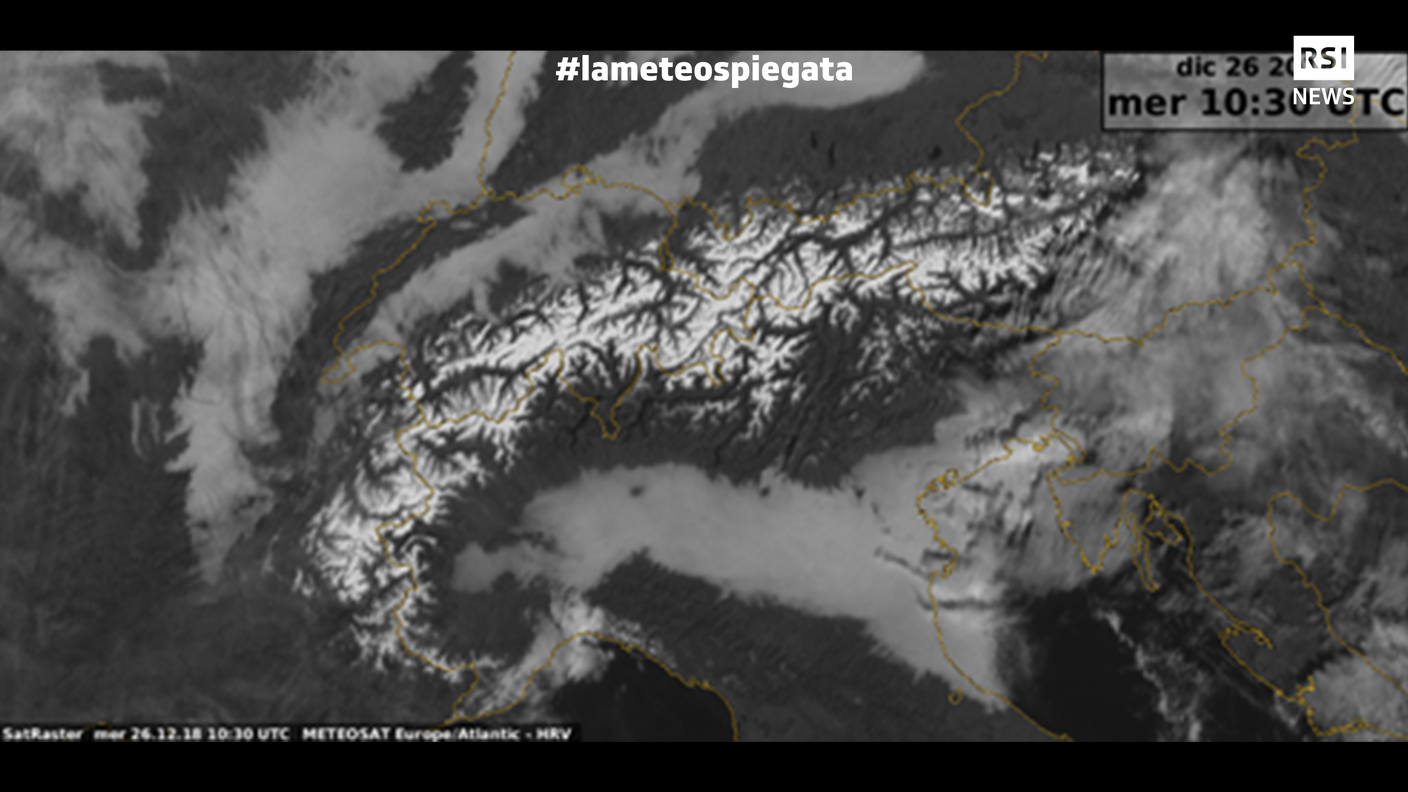 Sia sull’Altopiano, sia sulla Pianura Padana verso mezzogiorno del 26 marzo 2018 era presente ancora molta nebbia