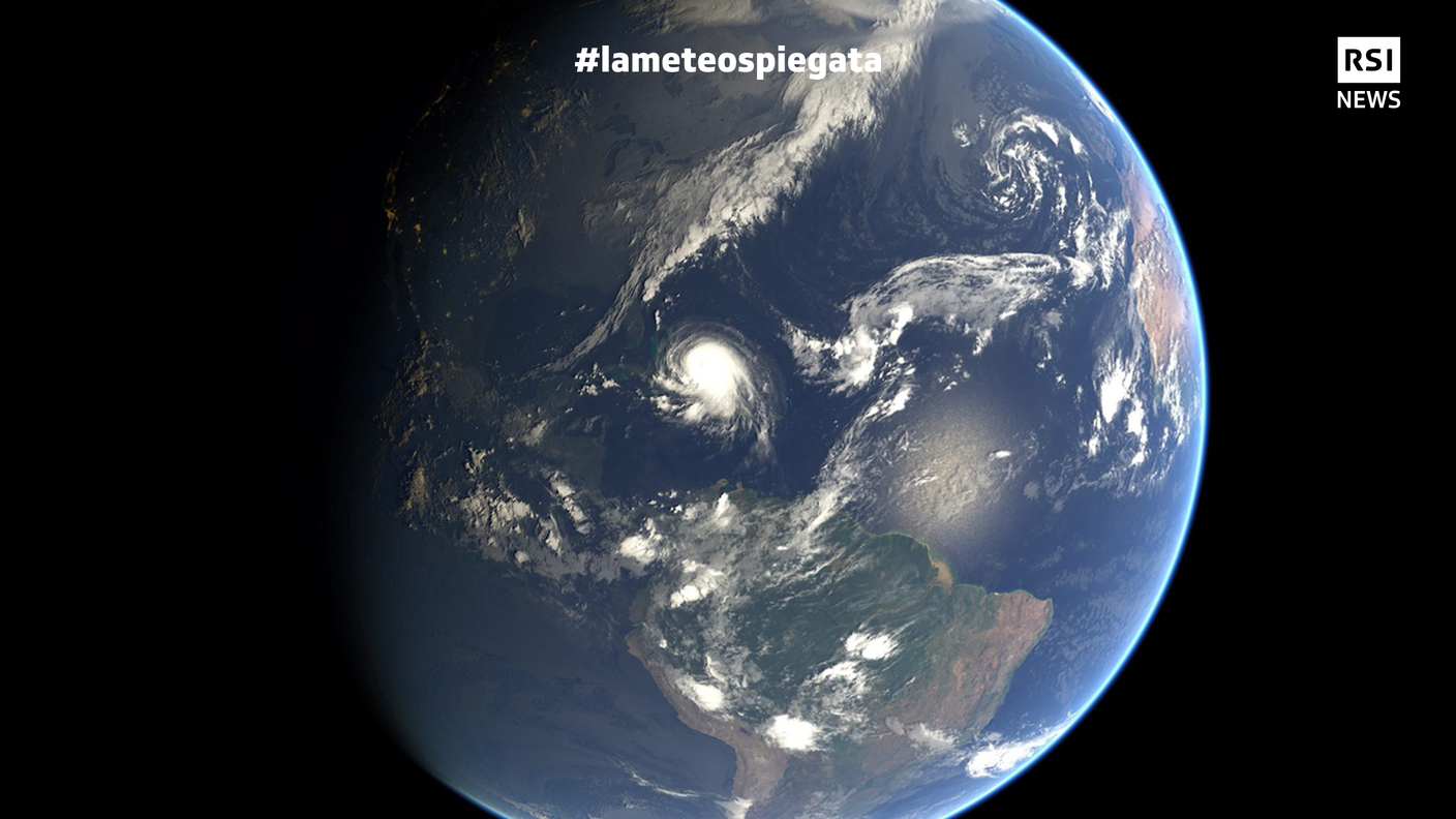 Un'immagine dell'uragano Joaquin visto dai satelliti meteorologici nell'ottobre del 2015