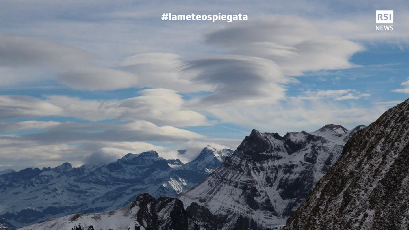Le nubi lenticolari, in tedesco chiamate "Föhnfische" (pesci da favonio)