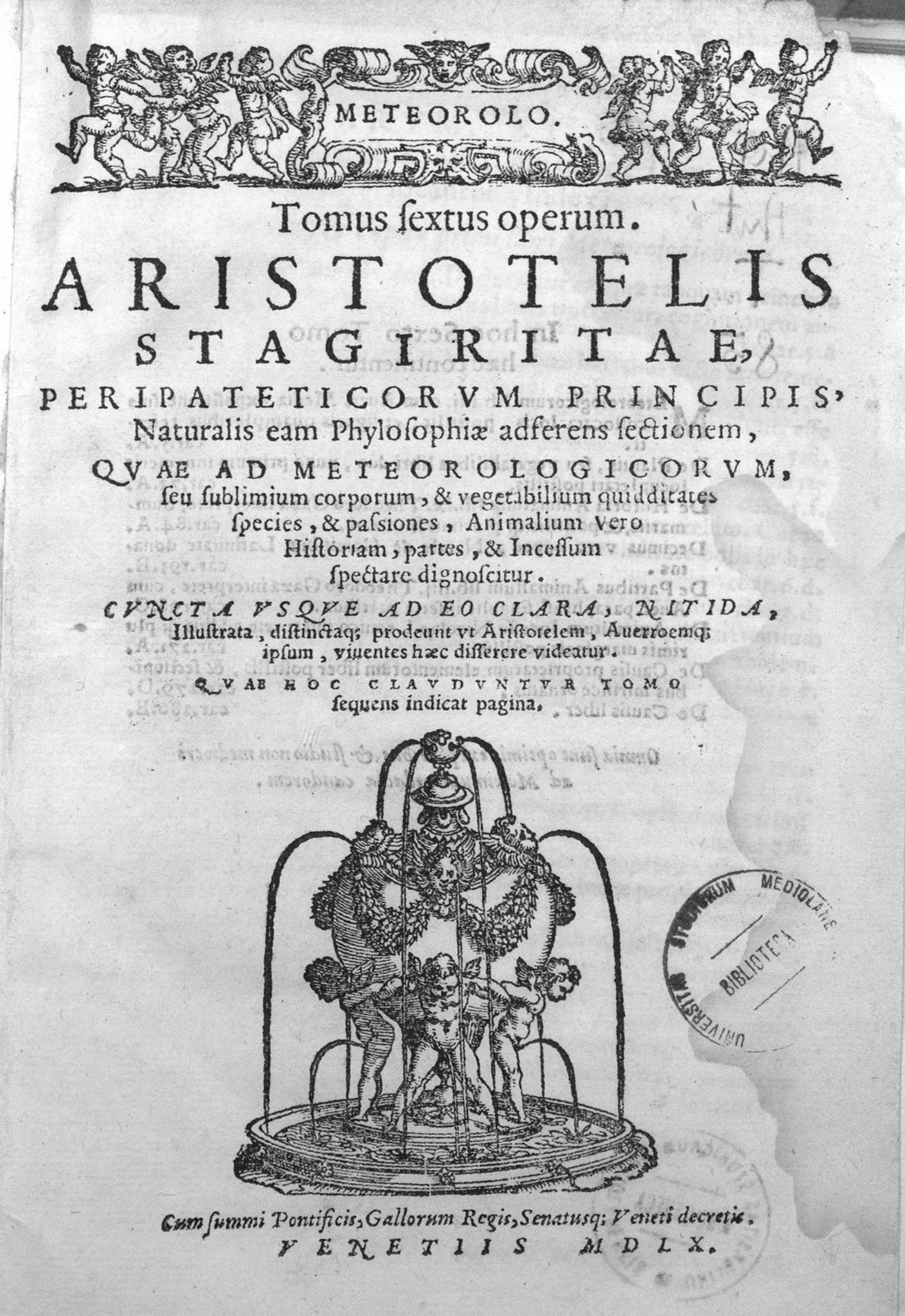 Il trattato aristotelico