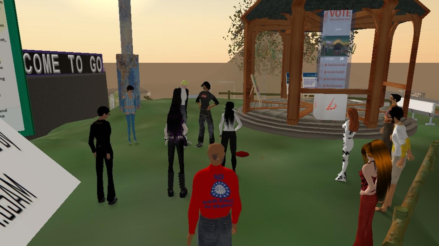 Un'immagine tratta dal gioco/esperienza Second Life (2007)