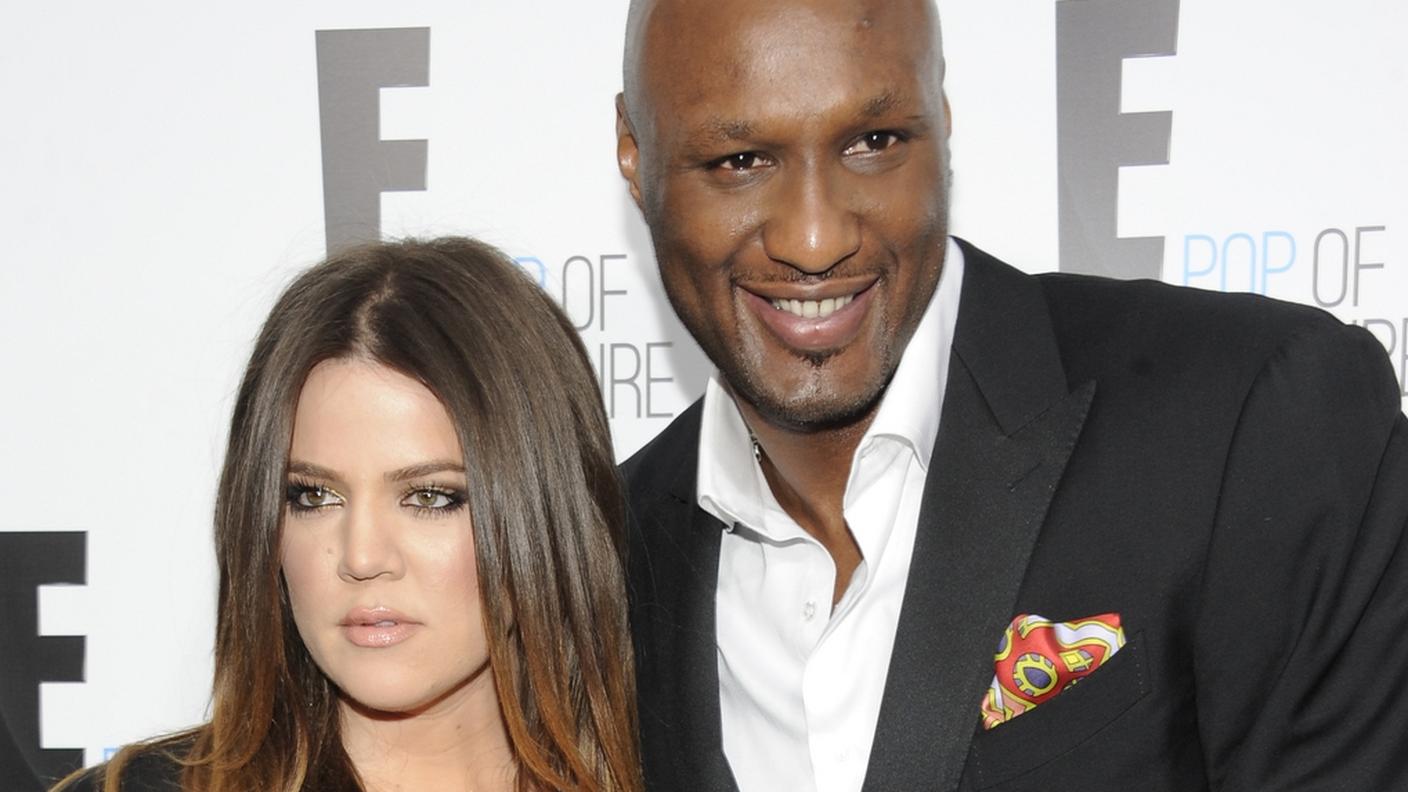 Khloé Kardashian insieme al futuro ex marito Lamar Odom