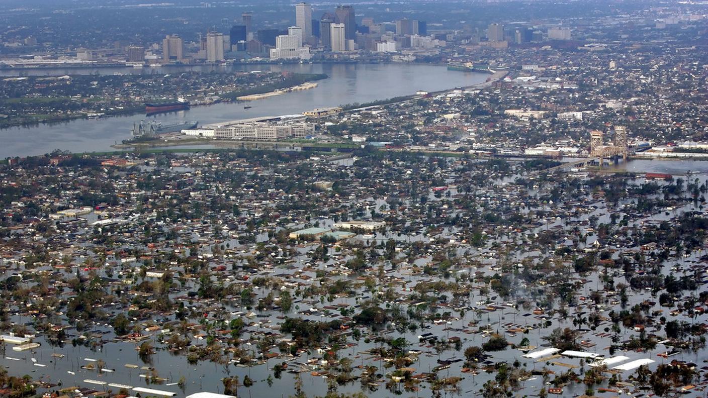 New Orleans sommersa dopo il passaggio di Katrina