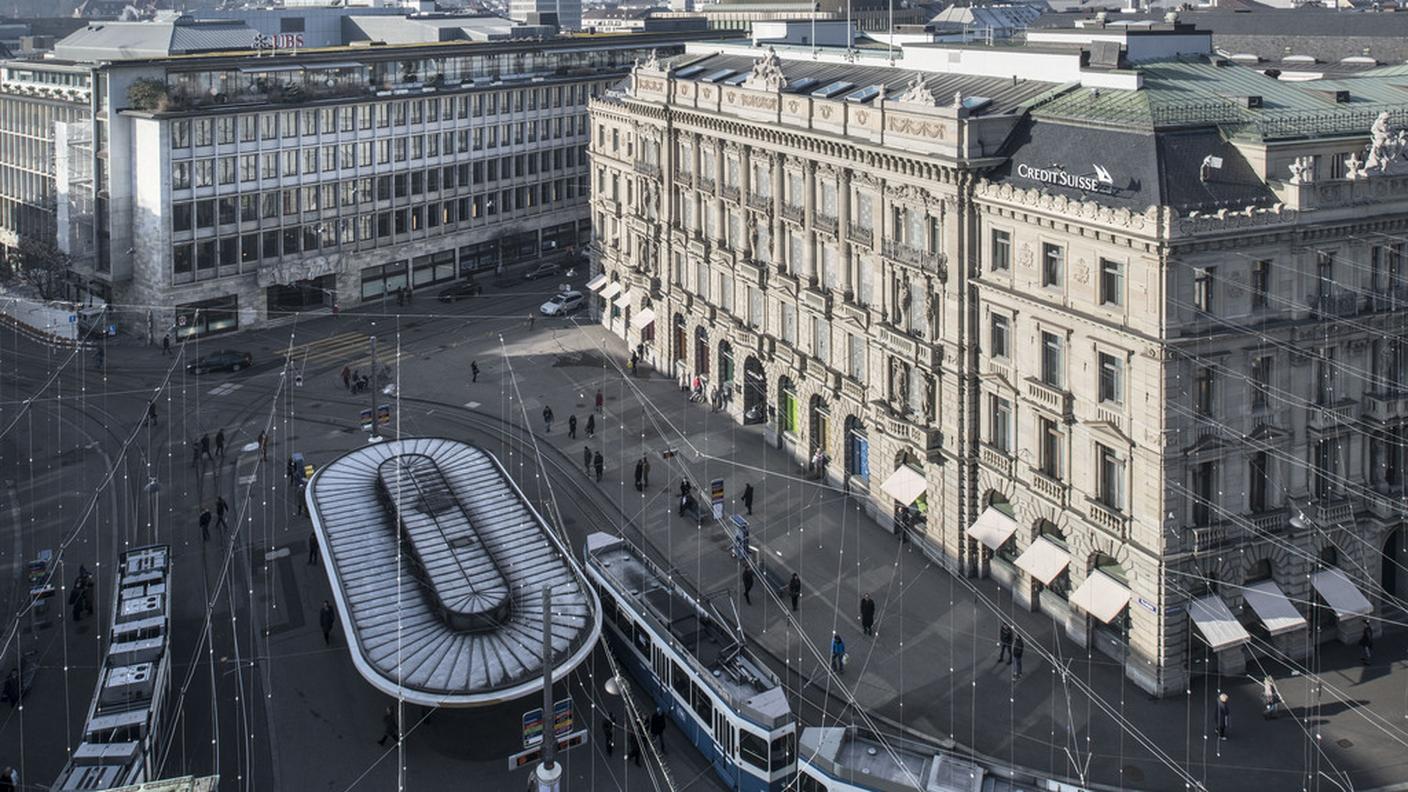 Paradeplatz a Zurigo, dove hanno sede molte grandi banche